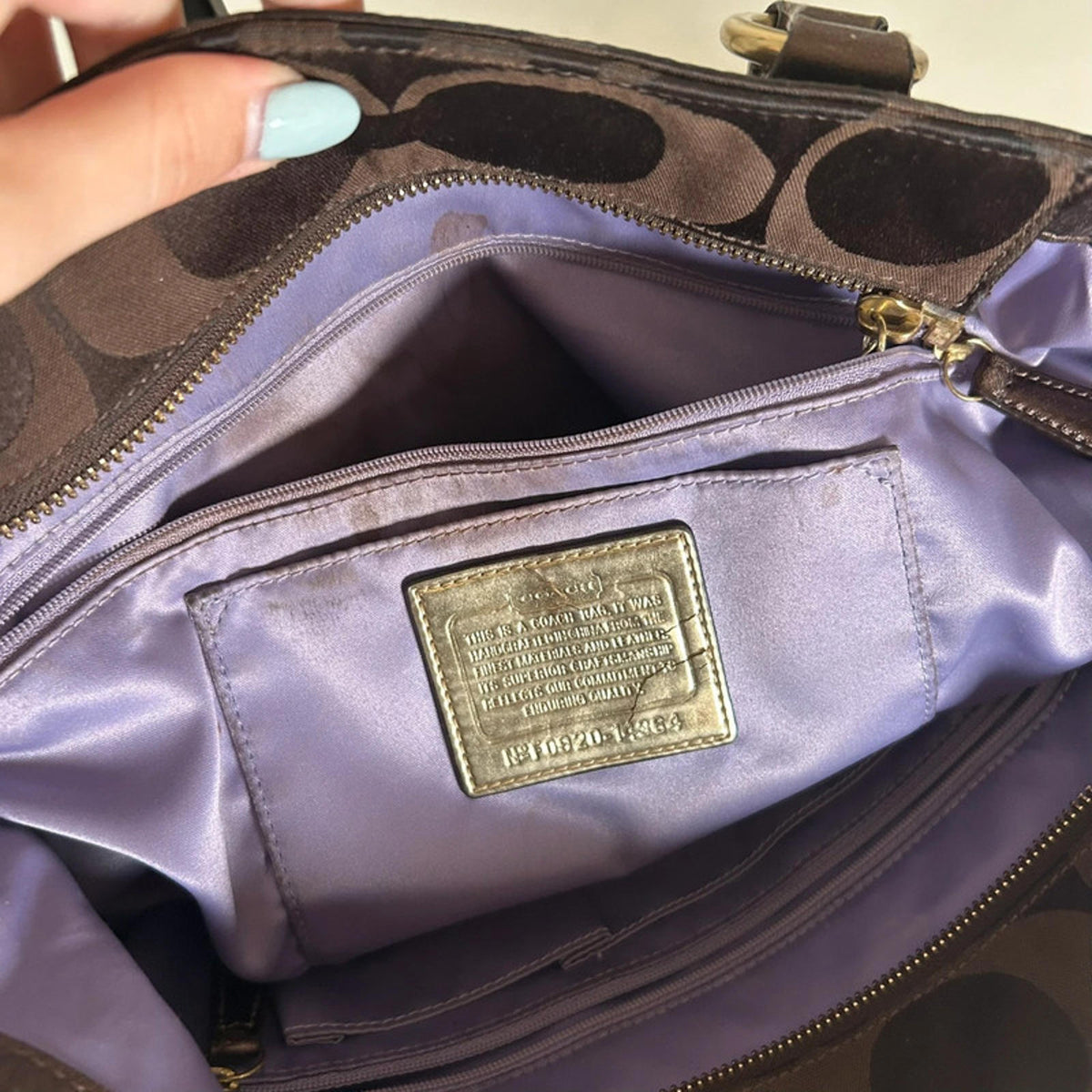 Coach Poppy Signature Canvas Tote Bag F0920-14364