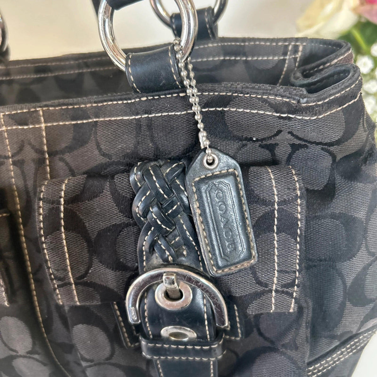 Coach Black Soho Pocket Buckle Shoulder Bag K058-6373