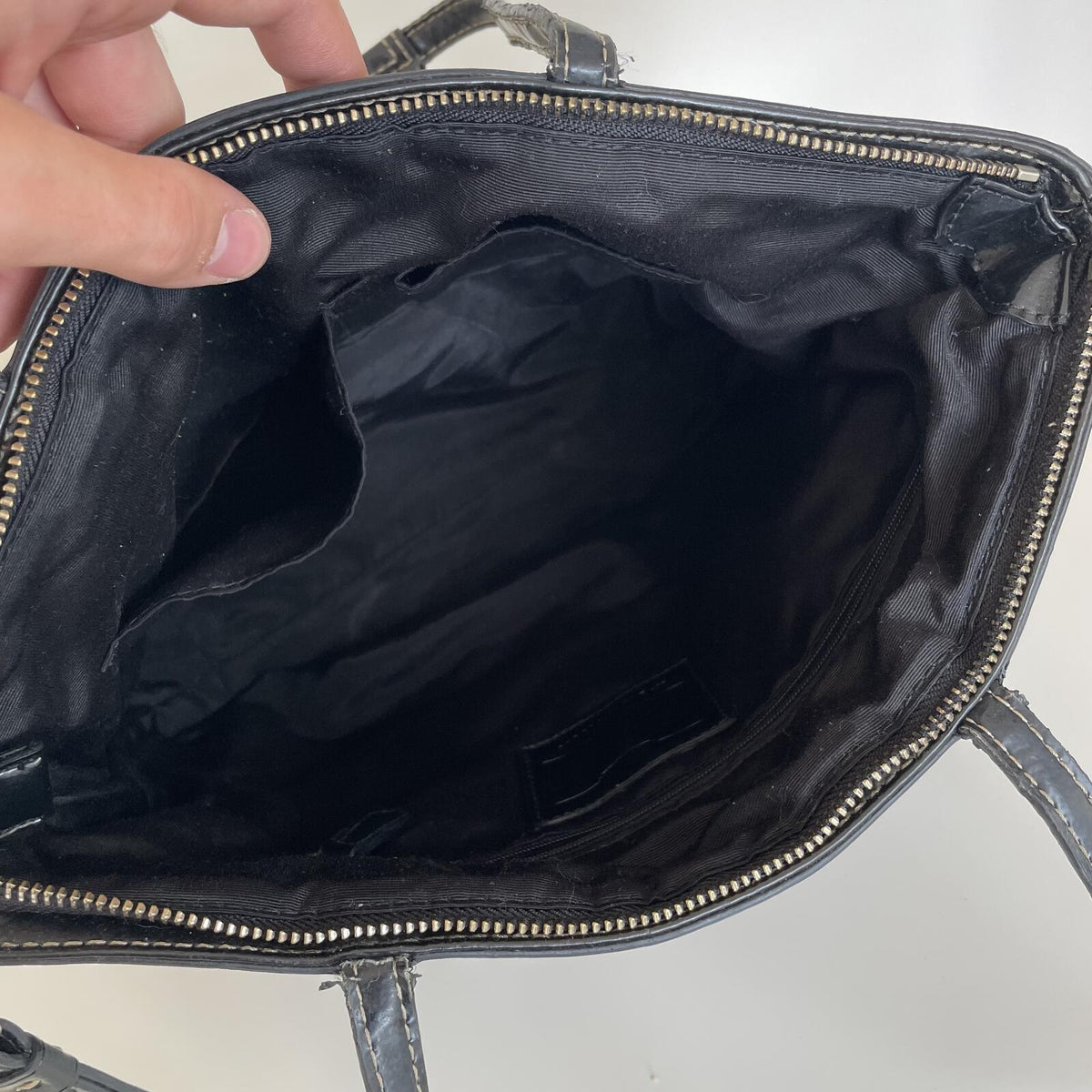 Coach Black Signature Monogram Tote Bag B1276-F19046