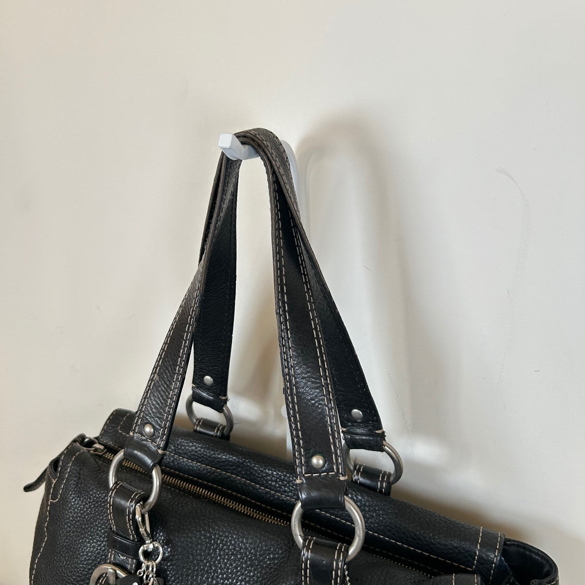 Coach Black Chelsea Pebbled Leather Shoulder Bag D0773-F10887