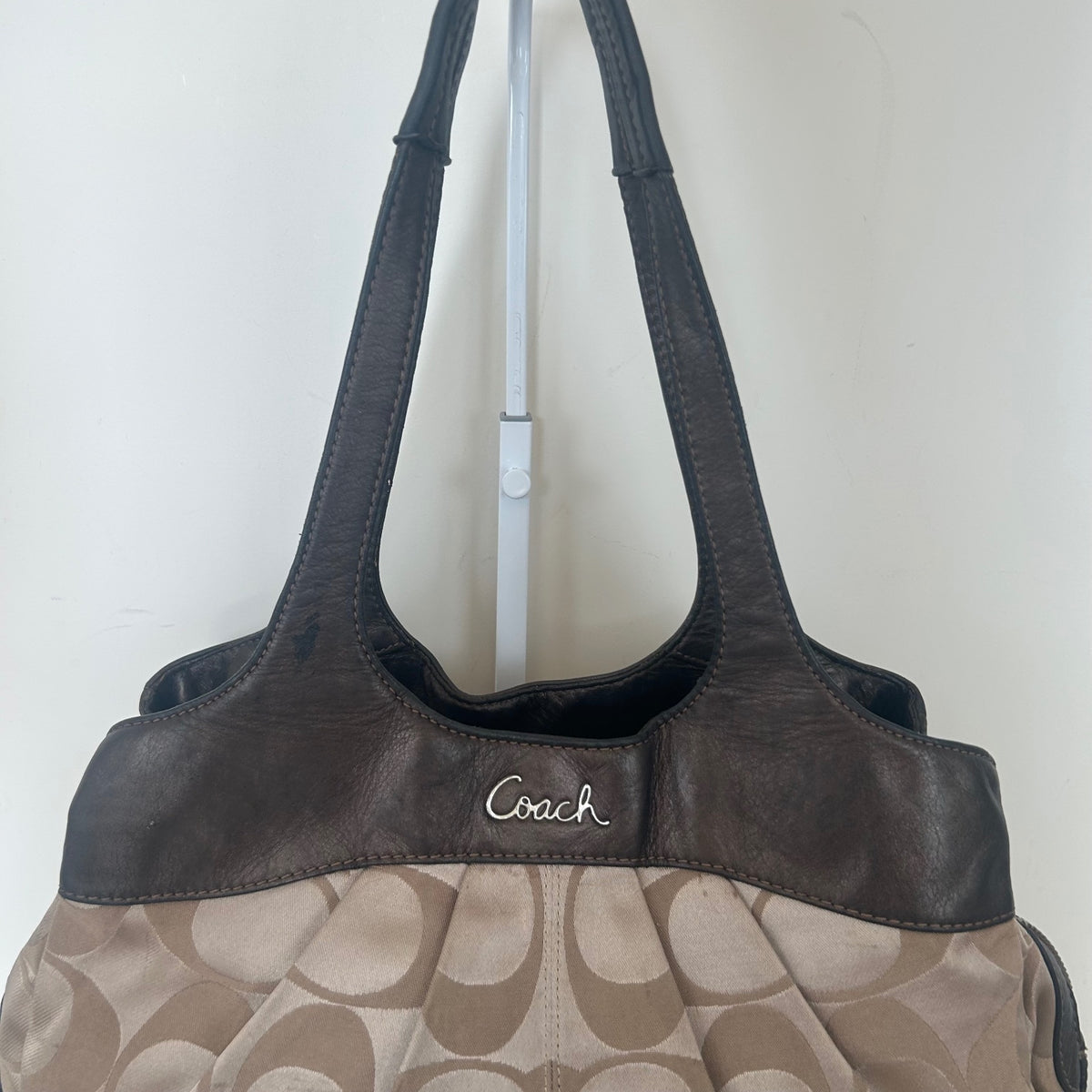 Coach Brown Monogram Lexi 3 Compartment Shoulder Bag L1020-F16314