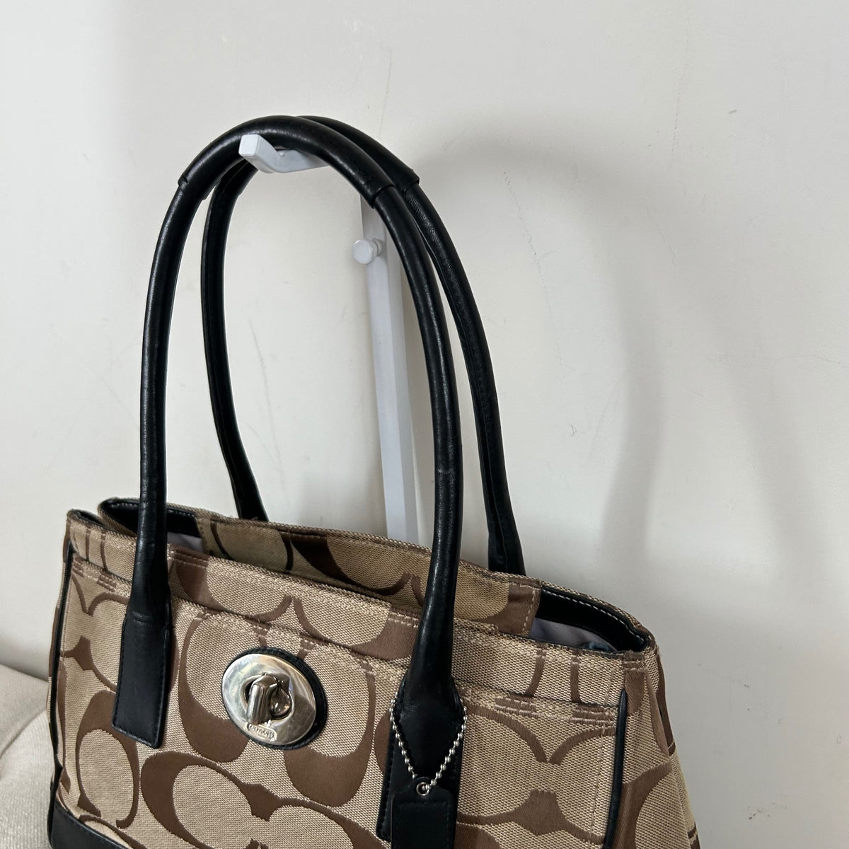 Coach Madeline Brown Monogram Shoulder Bag G0982-F13571