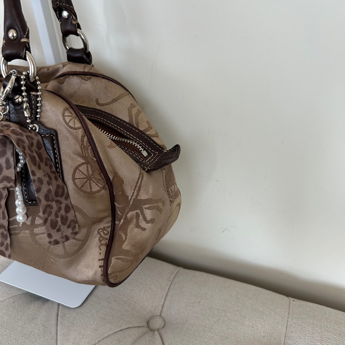 Coach Brown Horse & Carriage Shoulder Bag K0998-F14481