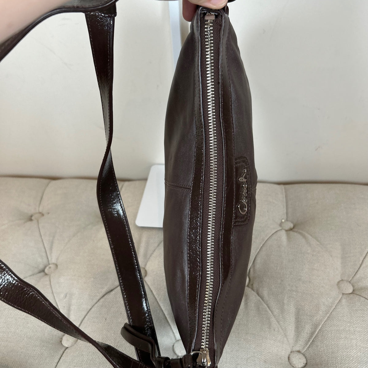 Coach Brown Leather Convertible Shoulder Bag M1220-F19729
