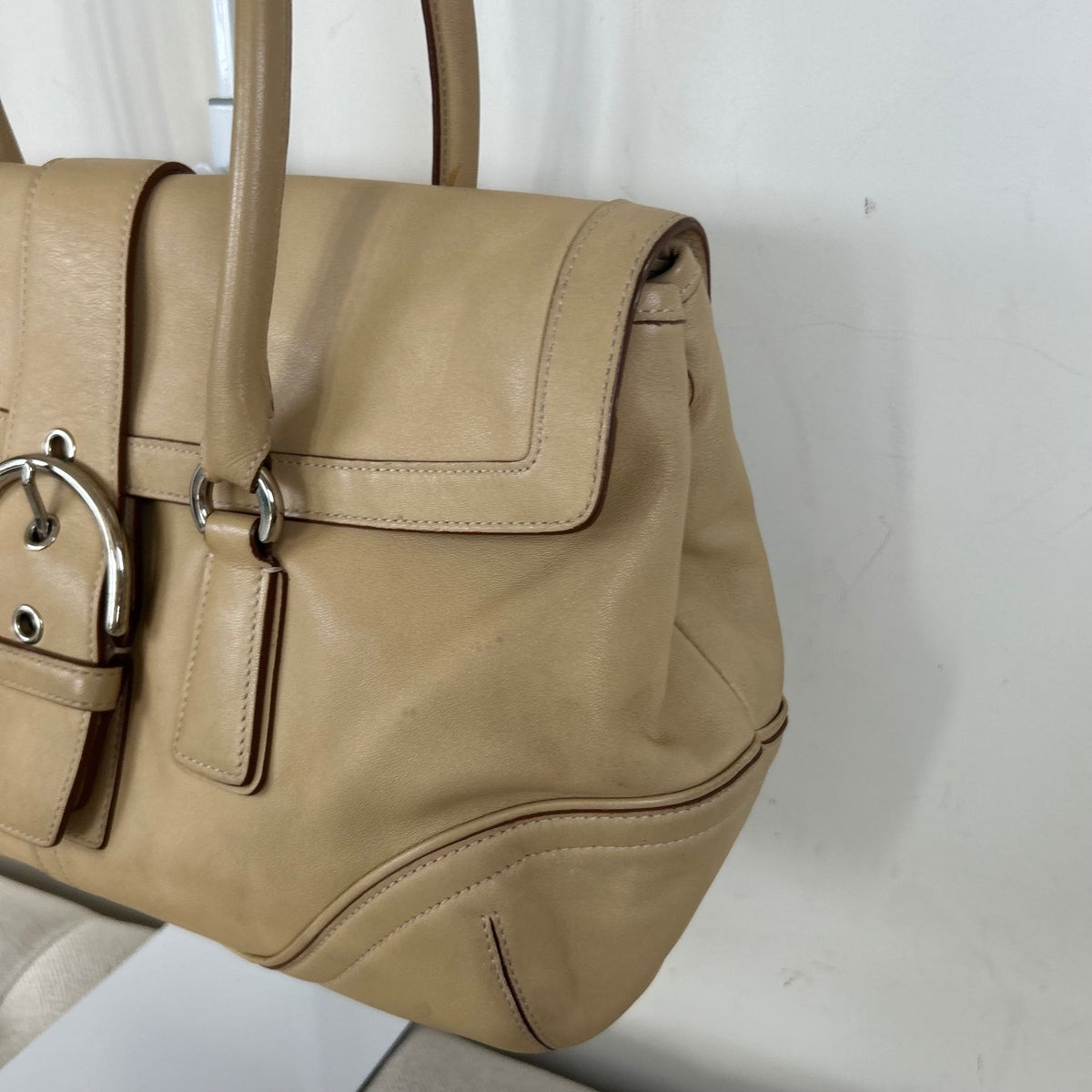 Coach Cream Beige Leather Soho Shoulder Bag M3S-9251