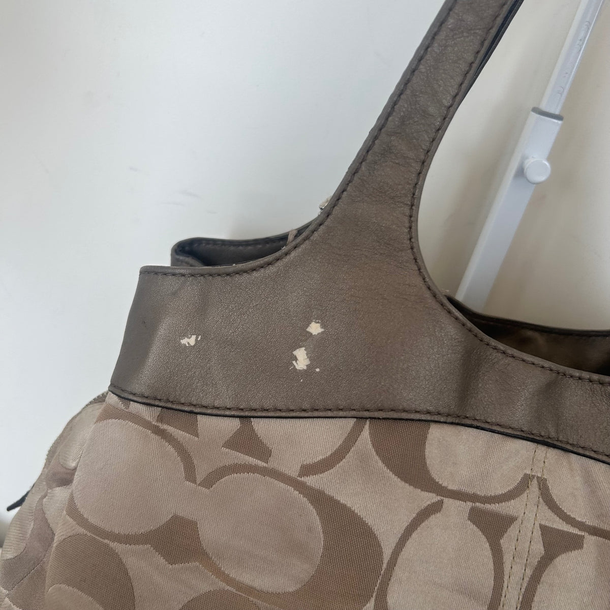 Coach Brown Monogram Lexi 3 Compartment Shoulder Bag L1120-F18828
