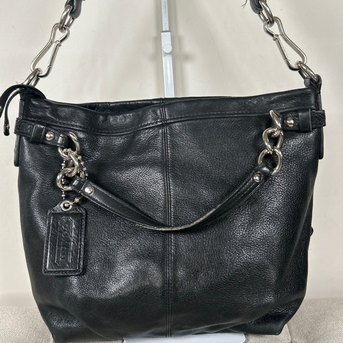Coach Black Leather Convertible Shoulder Bag E0920-14142
