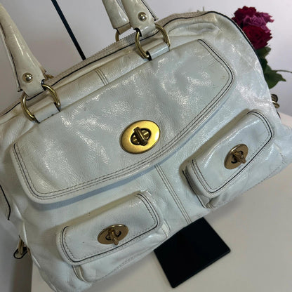 Coach Legacy Archive Peyton White Leather Handbag K0969-F13051