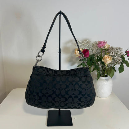 Coach Soho Sufflette Signature Black Buckle Bag L1161-F17093