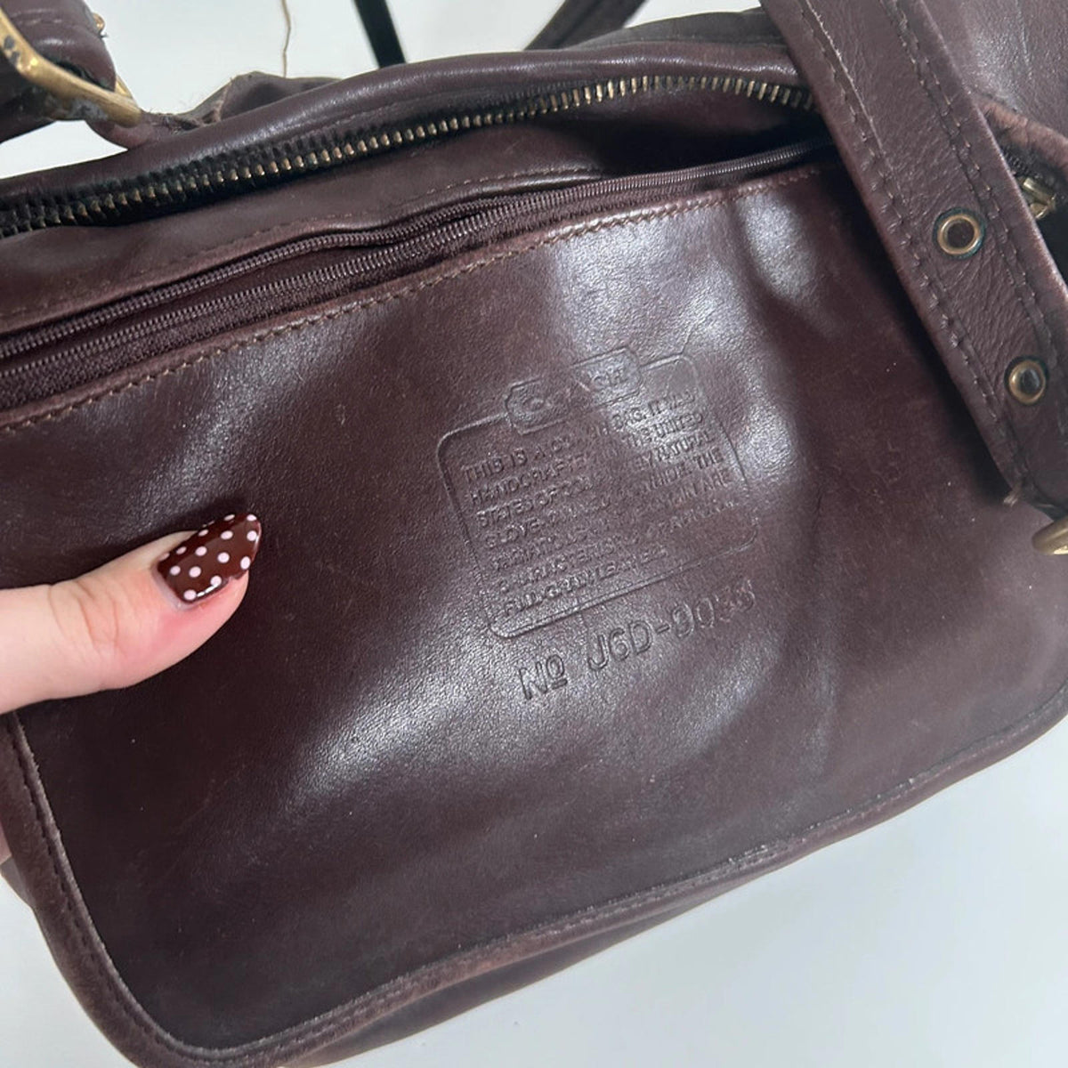 Coach Vintage Brown Leather Satchell Handbag J6D-933