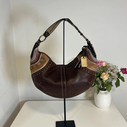Coach Bohemian Chestnut Leather Shoulder Bag D0769-F10478