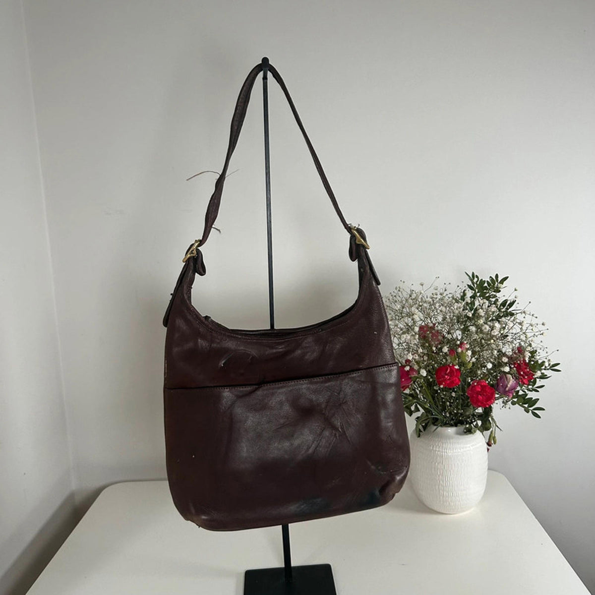 Coach Vintage Brown Leather Satchell Handbag J6D-933