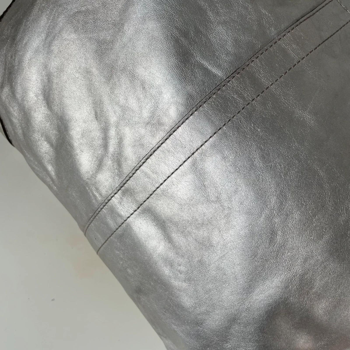 Coach Carly Silver Holographic Shoulder Bag Gold Hardware M0749-11872