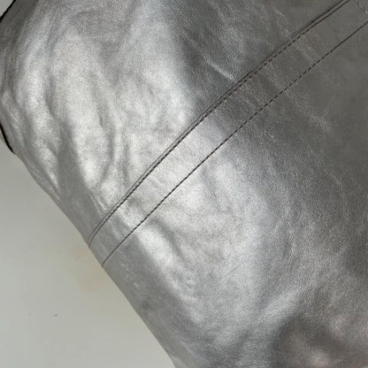 Coach Carly Silver Holographic Shoulder Bag Gold Hardware M0749-11872