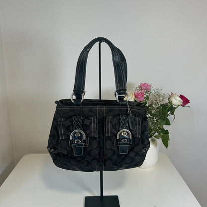 Coach Black Soho Pocket Buckle Shoulder Bag K058-6373