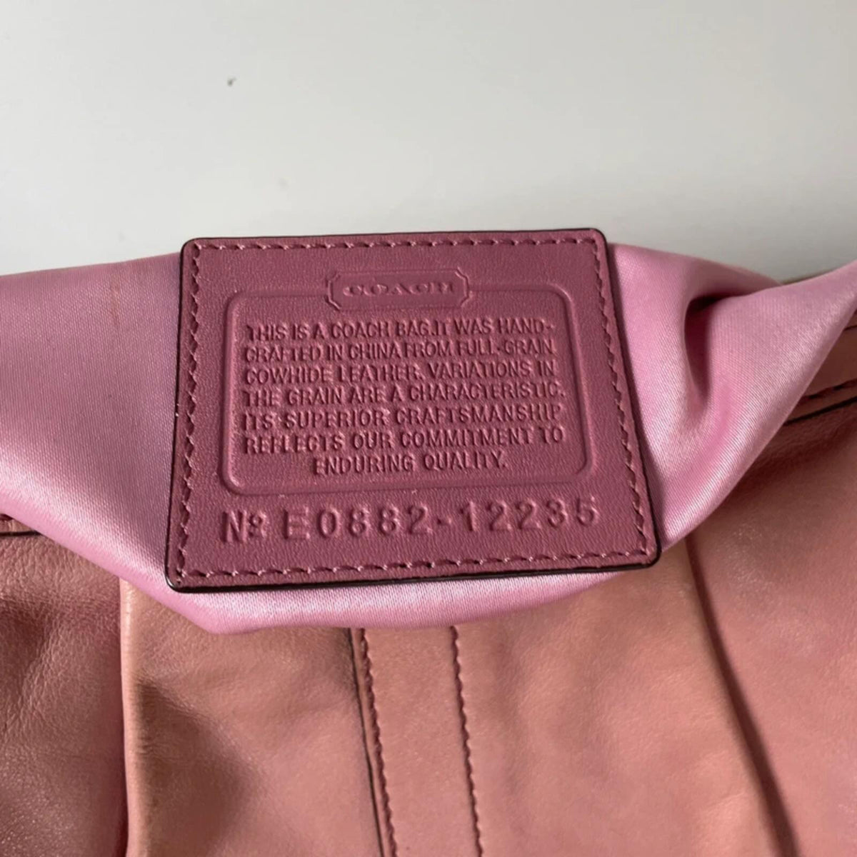 Coach Ergo Soho Hobo Pastel Pink Shoulder Bag E0882-12235