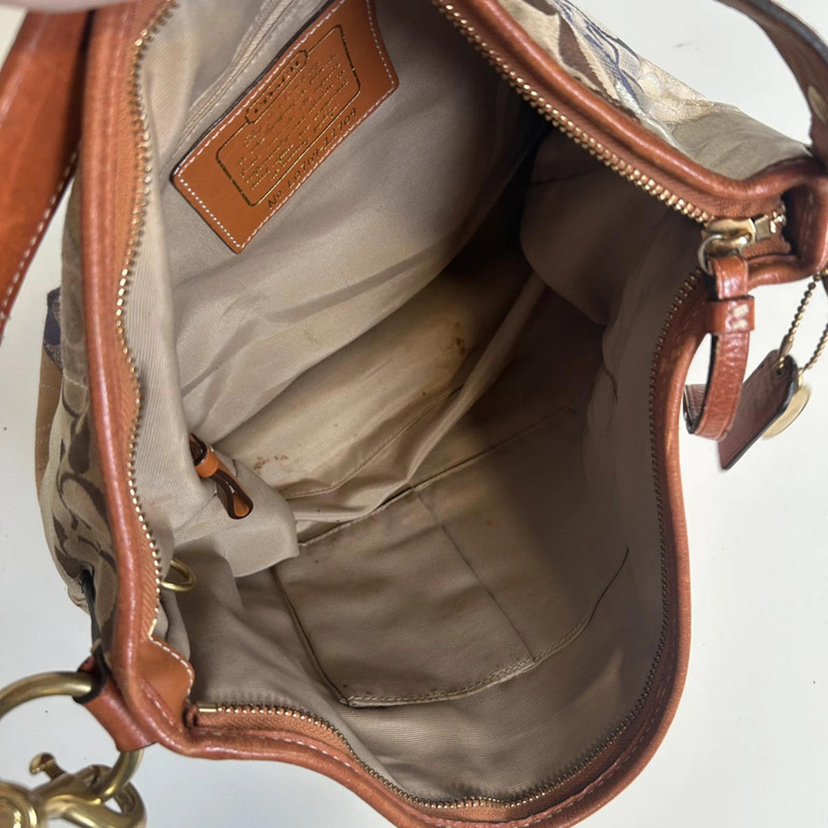 Coach Pink and Purple Patchwork Shoulder Bag L0769-11709