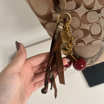 Coach Brown Metallic Patchwork Handbag E06K-10234