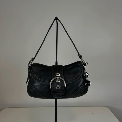 Coach Soho Black Leather Buckle Shoulder Bag F0779‑F10909