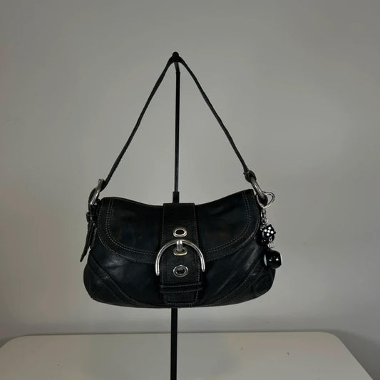Coach Soho Black Leather Buckle Shoulder Bag F0779‑F10909