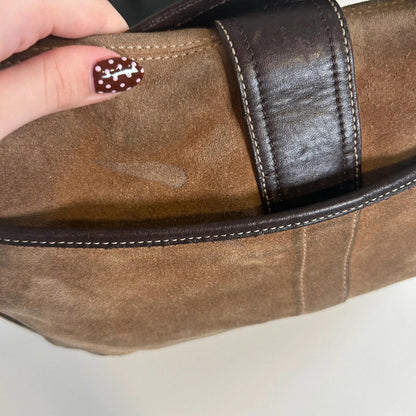Coach Brown Suede and Leather Soho Shoulder Bag G0778-F10918