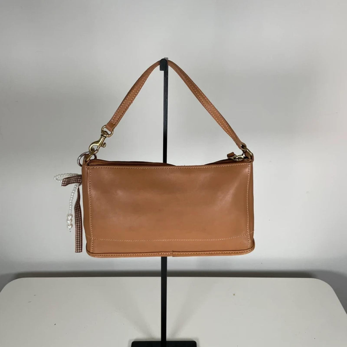 Coach Natural Leather Shoulder Bag Classic Vintage C0C-9311