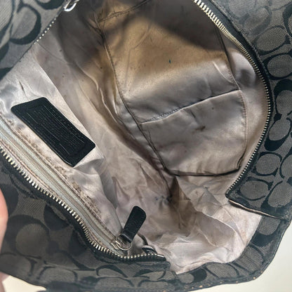 Coach Black Monogram Signature Gallery Handbag Style F1160-F17726