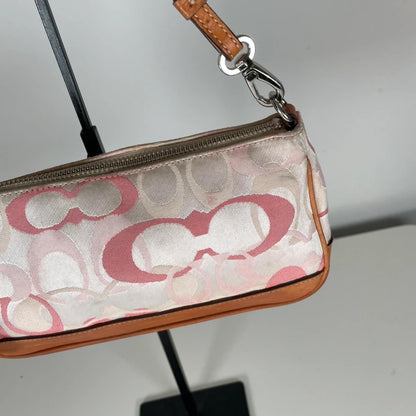Coach Pink Signature Monogram Demi Bag M3J-7072