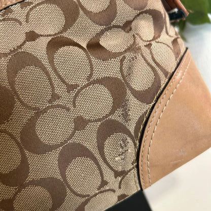 Coach Signature Brown Monogram Crossbody Bag L0867-F13066