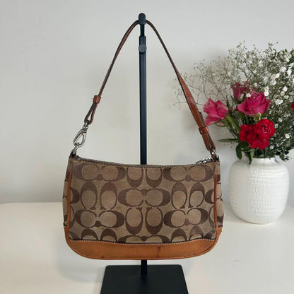 Coach Brown Canvas Mini Demi Shoulderbag A22-6094