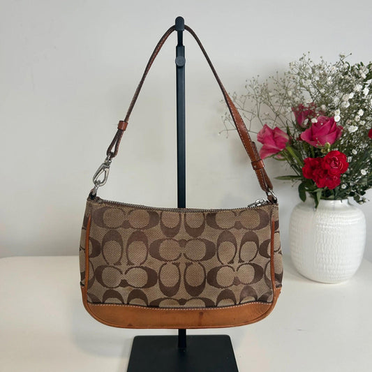 Coach Brown Canvas Mini Demi Shoulderbag A22-6094