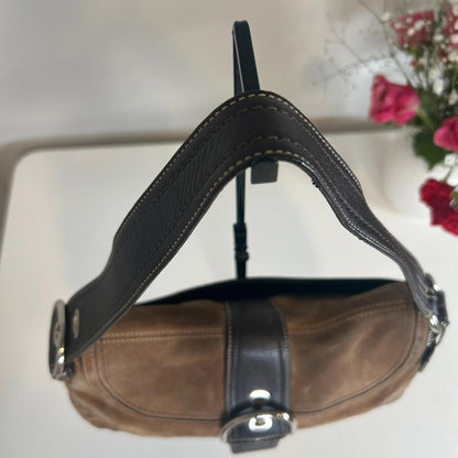 Coach Brown Suede and Leather Soho Shoulder Bag G0778-F10918