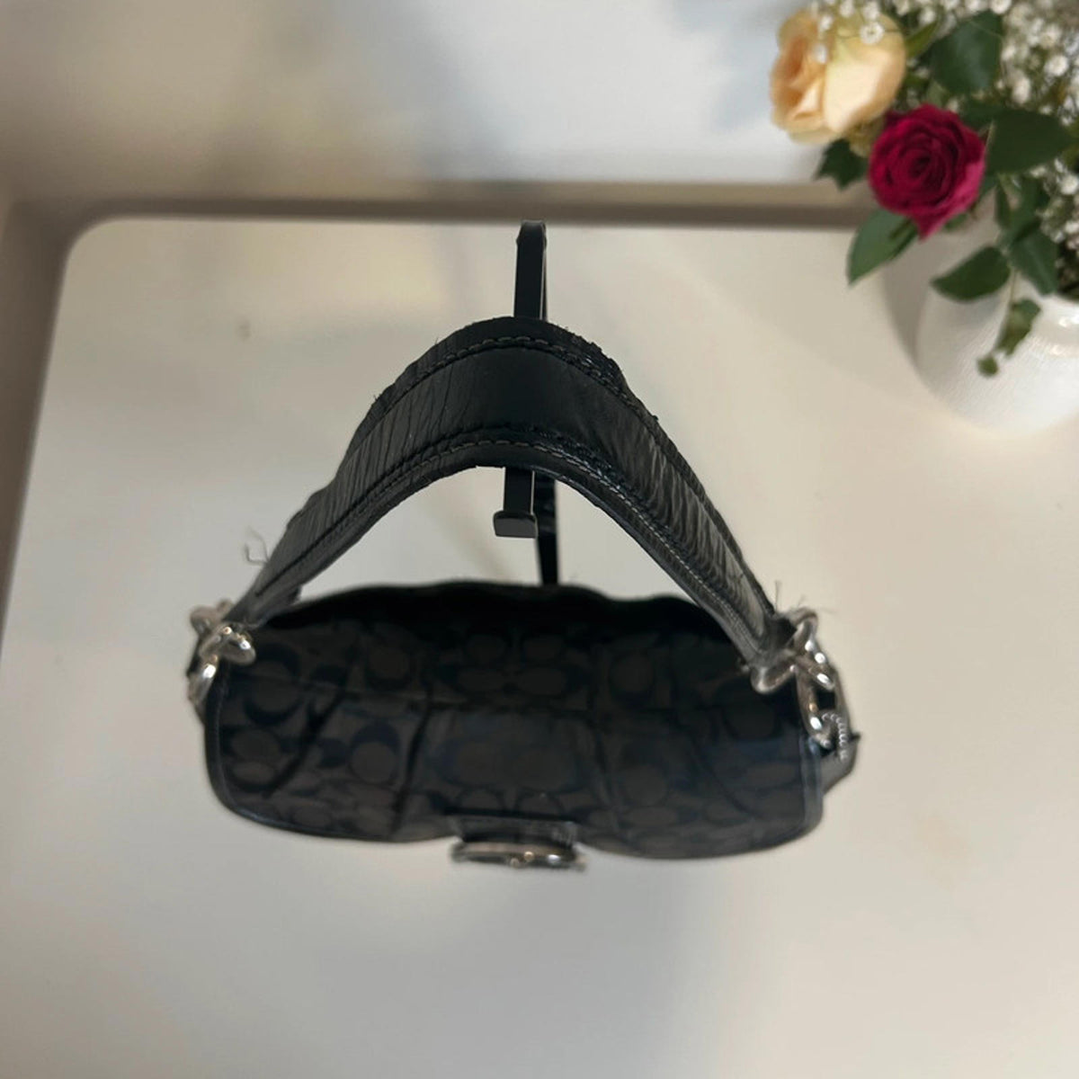 Coach Soho Sufflette Signature Black Buckle Bag L1161-F17093