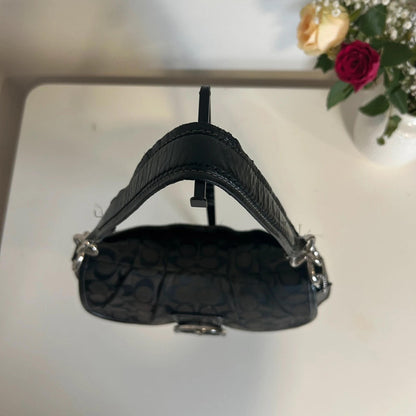 Coach Soho Sufflette Signature Black Buckle Bag L1161-F17093