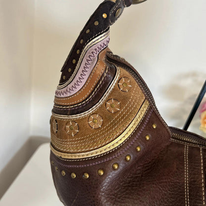 Coach Bohemian Chestnut Leather Shoulder Bag D0769-F10478