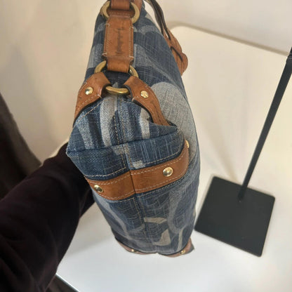 Coach Carly Signature Denim Hobo Bag A0826-12197