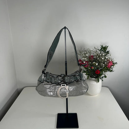 Guess Silver Shoulder Bag Glitter G