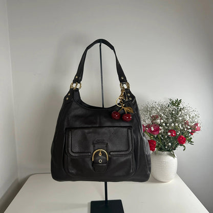 Coach Brown Campbell Hobo Leather Handbag K1381-F24636