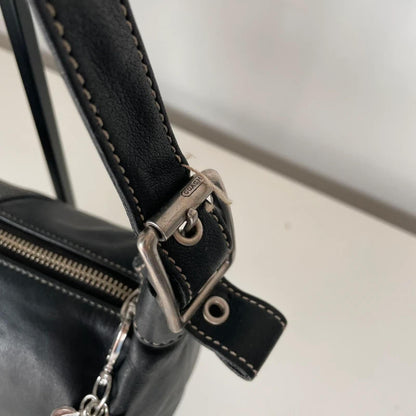 Coach Legacy Black Leather Demi Hobo Shoulder Bag H043-9564