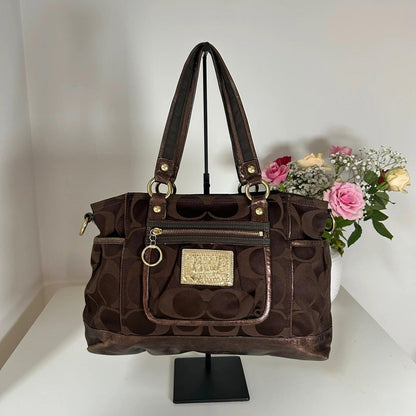 Coach Poppy Signature Canvas Tote Bag F0920-14364