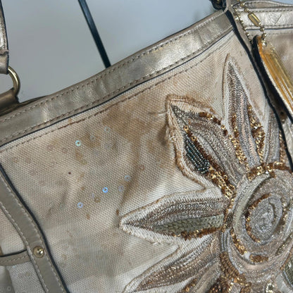 Coach Audrey Sequin Sun Starfish Cinched Tote Bag A1273-19577