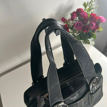 Coach Black Mino Soho Leather Satchel Bag H0749-F10911