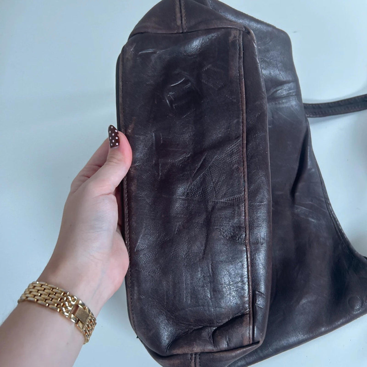 Coach Vintage Brown Leather Satchell Handbag J6D-933