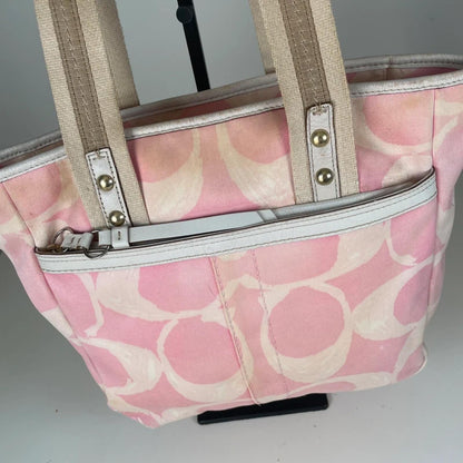 Coach Hampton Scribble Pink Shoulder Bag Y2K L0626-F10805