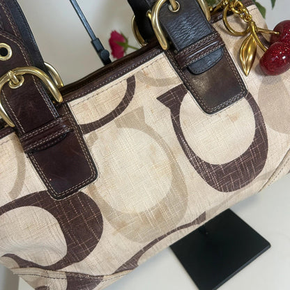 Coach Medium Tonal C Denim Shoulder Bag A0882-12195