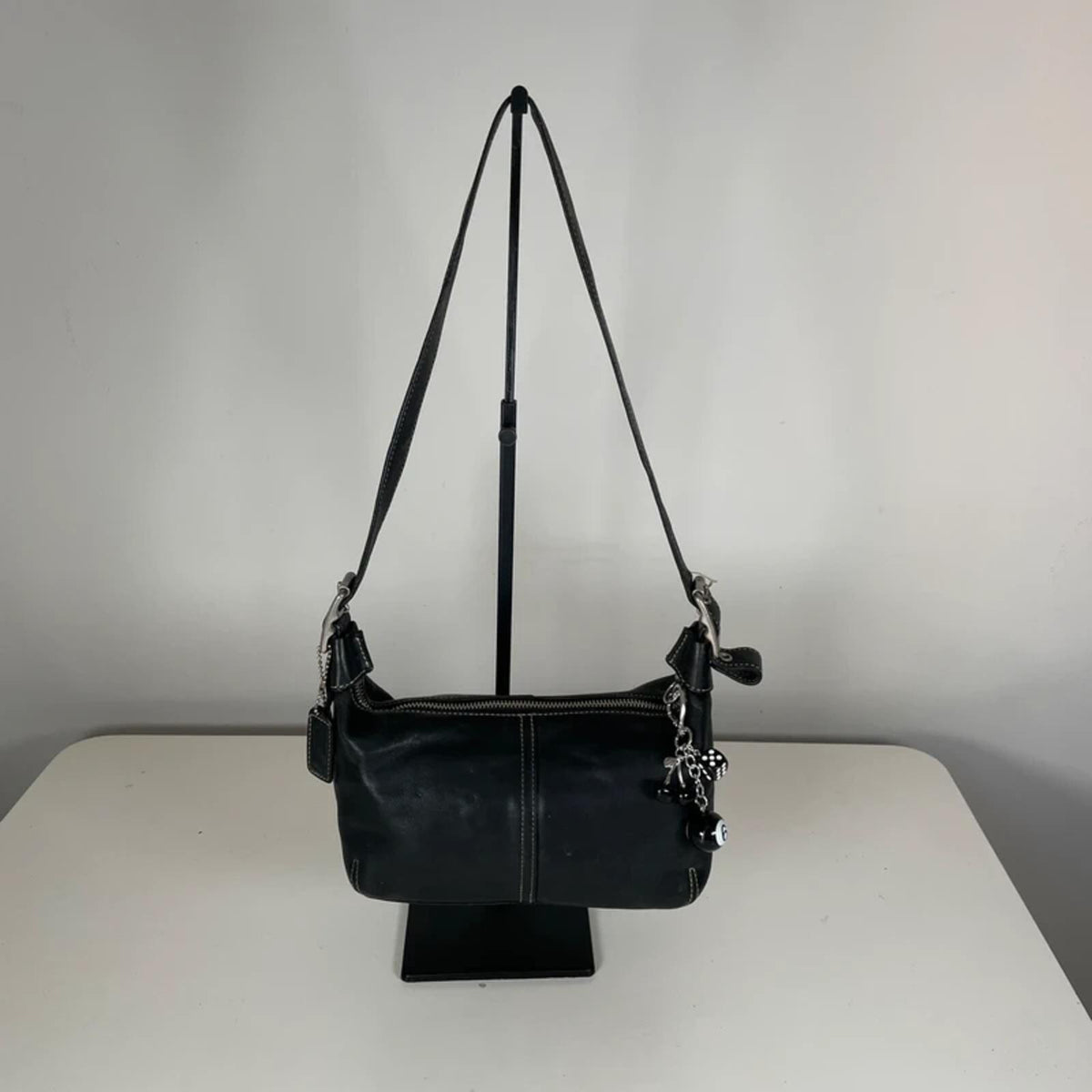 Coach Legacy Black Leather Demi Hobo Shoulder Bag H043-9564