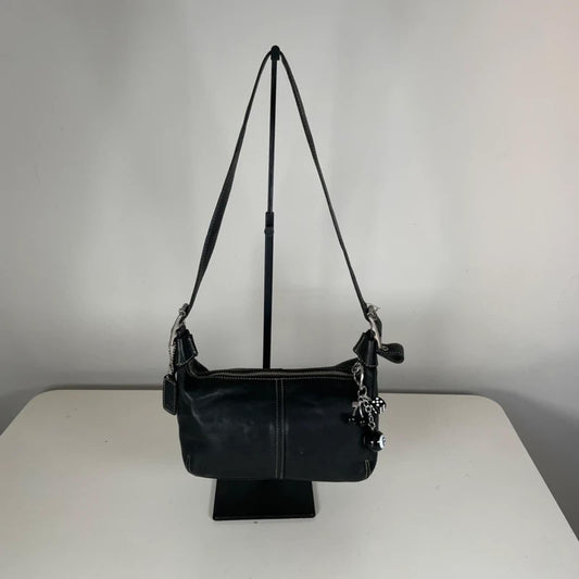 Coach Legacy Black Leather Demi Hobo Shoulder Bag H043-9564