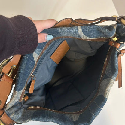 Coach Carly Signature Denim Hobo Bag A0826-12197