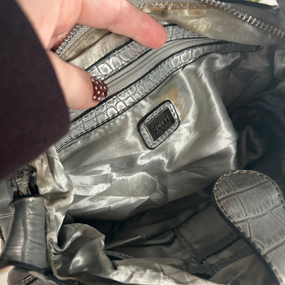 Guess Silver Shoulder Bag Glitter G