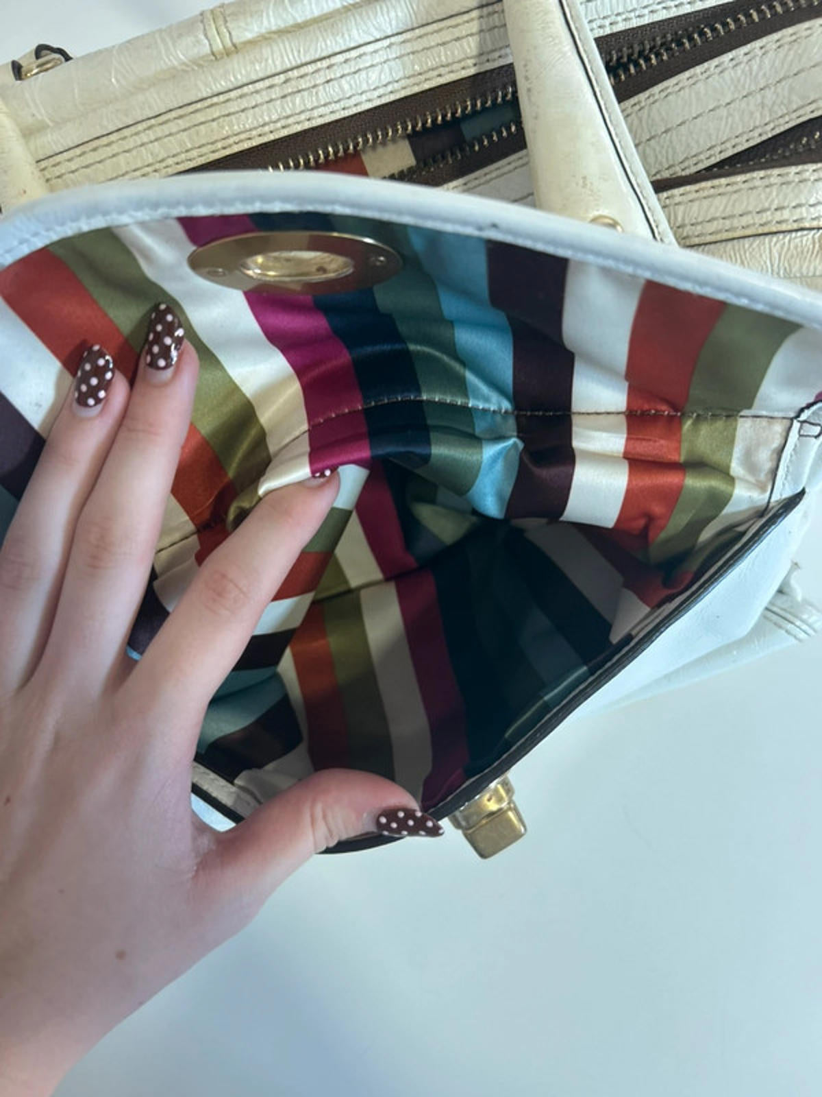 Coach Legacy Archive Peyton White Leather Handbag K0969-F13051